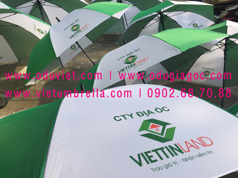 xưởng sản xuất ô dù cầm tay in logo quảng cáo